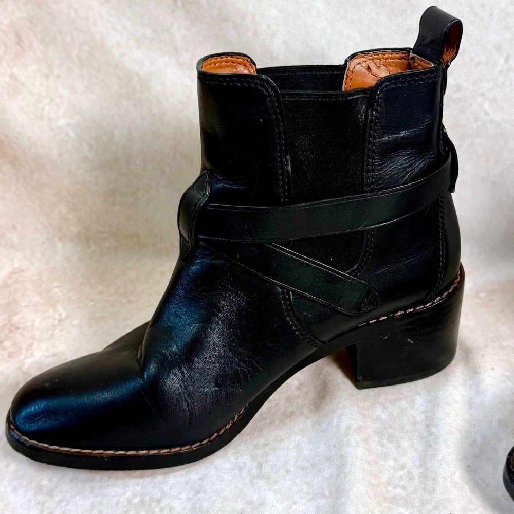 Coach Black Leather Chelsea Boots - Picture 3 of 10
